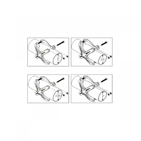 Set 2 suporti proiectoare LED universal pentru prindere de rollbar sau bullbar [3]