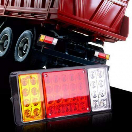 Set 2  Lampi Spate Auto LED  Universale, 4 Functii, Remorca, Camion, Trailer, 12V [4]