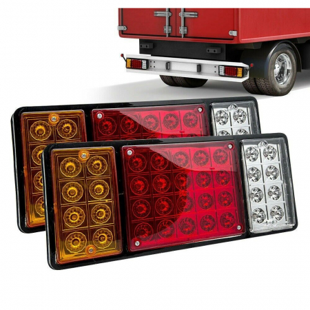 Set 2  Lampi Spate Auto LED  Universale, 4 Functii, Remorca, Camion, Trailer, 12V [2]