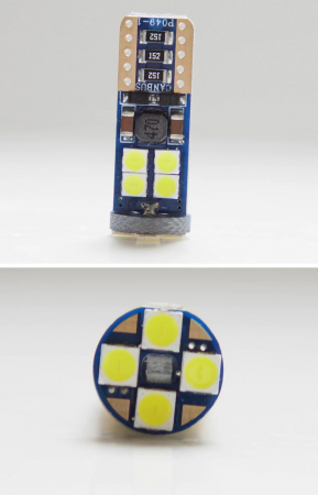 Set 2X Becuri Led T10, 12 LED SMD, W5W, Canbus, 12V, Pentru Pozitie, Plafoniere, Portbagaj, Lumina Alb 6000K [7]