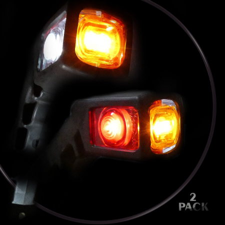 Set Lampi Laterale Gabarit  LED 18.5cm, Pentru 12v - 24v, Rosu, Alb, Galben [2]