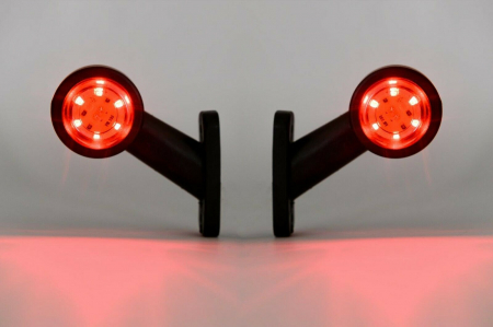 Set Lampi Laterale LED Flexzon,7.5cm, Pentru Gabarit 12v - 24v, Rosu, Alb [3]