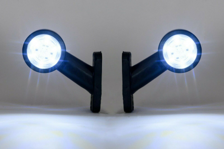 Set Lampi Laterale LED Flexzon,7.5cm, Pentru Gabarit 12v - 24v, Rosu, Alb [4]