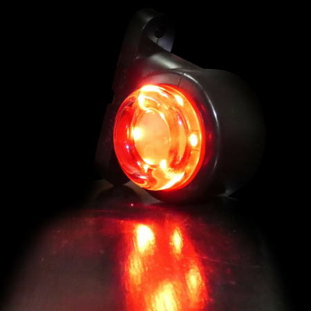 Set 2 Lampi Laterale LED , Mini, 5.5cm, 12v - 24v, Rosu si Alb, Pentru Remorca, Camion [2]