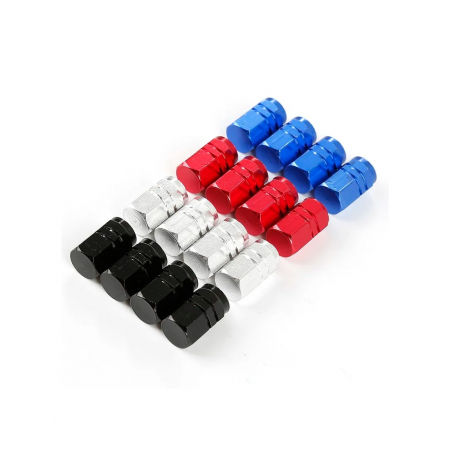Set 4 capace valva din metal diverse culori [3]