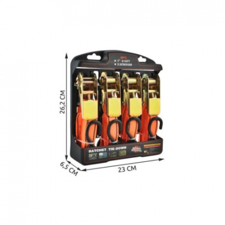 Set 4 chinghi de fixare - ancorare, rezistenta maxima 600-700 kg, [1]