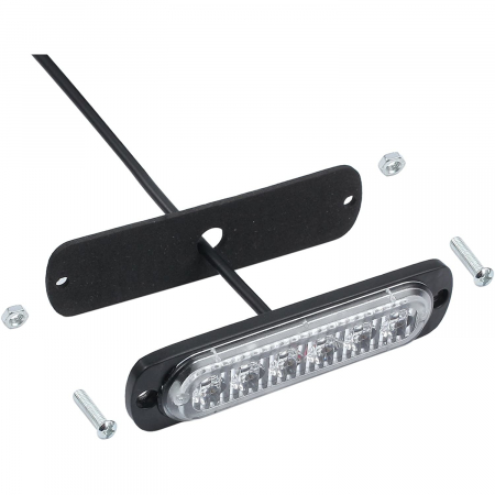 Set 4 lampi LED 6 Leduri, Tip Stroboscop De Avertizare, Galben, Flash, cu Controler, 12V-24V [3]