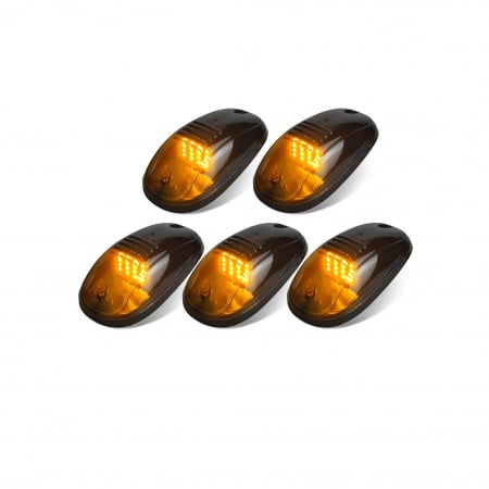Proiectoare, lampi si leduri - Set 5 lampi plafon LED culoare Galben 12V