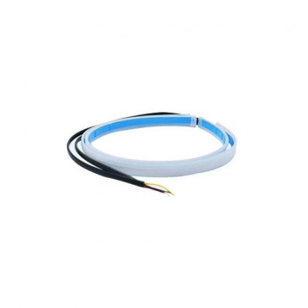 Lumini de zi DRL - Set banda DRL LED lumina alba si semnalizare dinamica galbena 60cm 12V