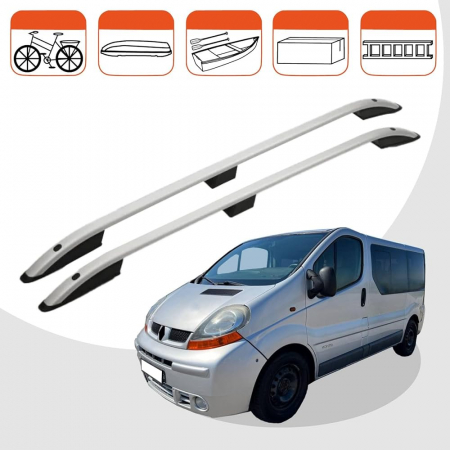 Renault - Set bare portbagaj longitudinale compatibil Renault Trafic 1 Lung  (2001-2014)