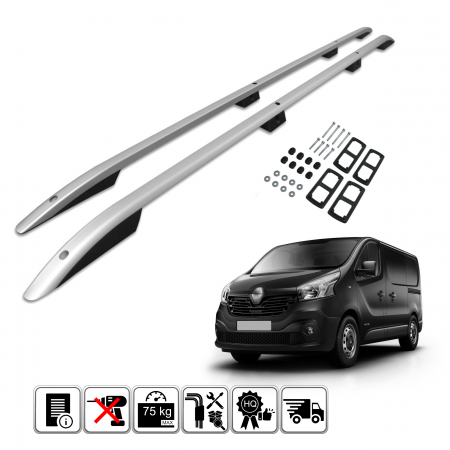 Bare portbagaj - Set bare portbagaj longitudinale compatibil Renault Trafic III Lung 2015-2022