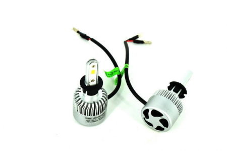 Set Bec H3 cu LED S2 chip led Korea 40W - 4800 lumen 6000k Voltaj: 12-24V [1]