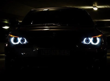 Set becuri  LED Angel Eyes, 12V pentru BMW E90 E91 cu Canbus [3]