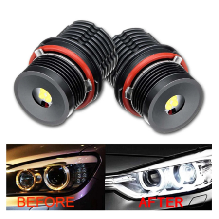 Set becuri LED Angel Eyes pentru BMW - CANBUS, lumina alba rece, Plug & Play [10]