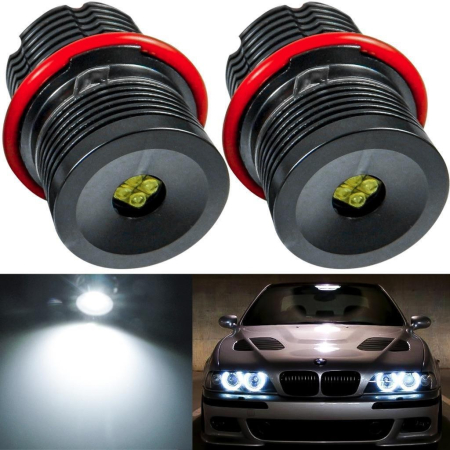 Set becuri LED Angel Eyes pentru BMW - CANBUS, lumina alba rece, Plug & Play [12]
