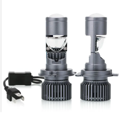 Becuri LED - Set  becuri LED cu lupă H4 12V - 24V 80W 12000LM pentru faruri Canbus fără erori 6000K-6500K scurte/lungă