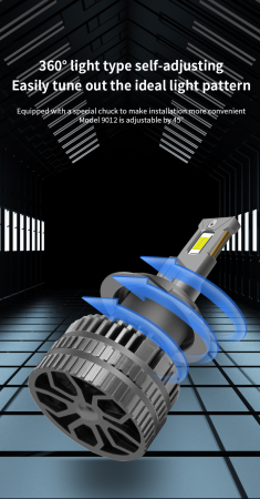 Set becuri LED H1 - 12V-24V, 60W, 6500LM, 6000K, CANBUS fara erori [11]