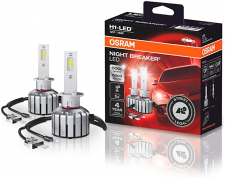 Becuri LED Omologate RAR - Set becuri LED H1 6000K Omologate RAR Night Breaker LED GEN 2