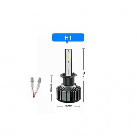 Set Becuri LED H1 28W 9600 Lumen 6000k 12-24V CANBUS [1]