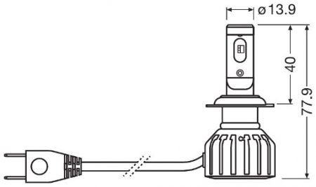 Set becuri LED H7 Night Breaker Omologat RAR ,Gen 2+ 230% Pro 12V,16W [3]