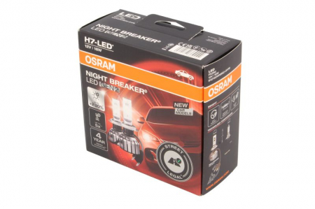 Set becuri LED H7 Night Breaker Omologat RAR ,Gen 2+ 230% Pro 12V,16W [4]