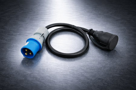 Set cabluri alimentare camping CEE - adaptor CEE la Schuko + cablu prelungitor 15 m, 230 V, 16 A [10]