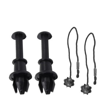 Noutati Real Auto - Set complet clipsuri + franghie pentru snurul politei portbagajului - compatibil Audi, VW, Seat, Skoda OEM 1M6867574A