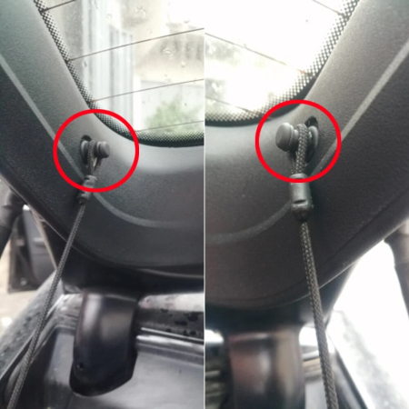 Set complet clipsuri + franghie pentru snurul politei portbagajului - compatibil Audi, VW, Seat, Skoda OEM 1M6867574A [5]
