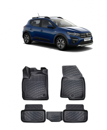 Dacia - Set Covorase Auto Cauciuc  Dacia Sandero Stepway Comfort 2020-2023