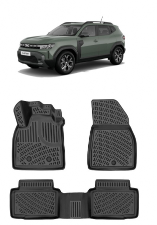 Dacia - Set Covorase Auto cauciuc dedicate DACIA DUSTER 4X2 (P1310) ECO G / E-TECH HYBRID 2024-2025