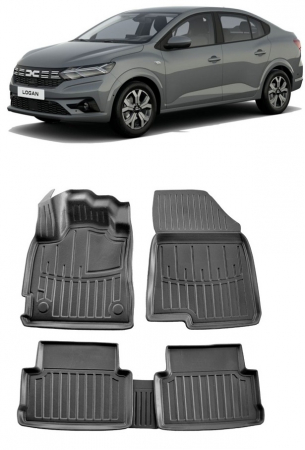 Accesorii pentru interior - Set Covorase Auto Cauciuc Umbrella Pentru Dacia Logan III (2021-2025)