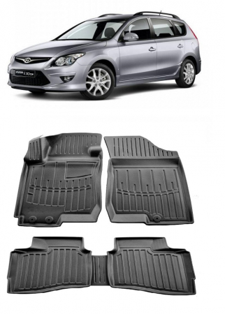 Hyundai - Set Covorase Auto Cauciuc dedicate Hyundai I30Cw (Fd) (2007-2012)
