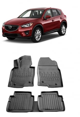 Covorase auto dedicate din cauciuc - Set Covorase Auto Cauciuc dedicate  Mazda CX-5 (Ke) (2012-2017)