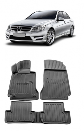 Mercedes - Set Covorase Auto Cauciuc dedicate Mercedes Benz W204 C (2007-2015)