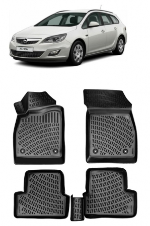 Opel - Set Covorase Auto Cauciuc dedicate Opel Astra J (2009-2015)