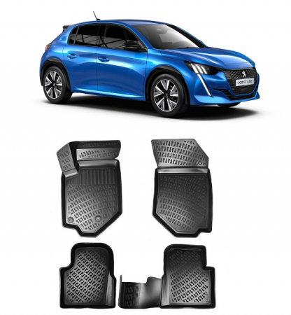 Peugeot - Set Covorase Auto Cauciuc dedicate Peugeot 208 II (2019-2023)
