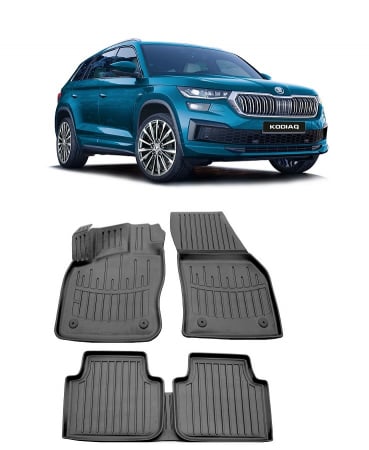 Skoda - Set Covorase Auto Cauciuc dedicate Skoda Kodiaq (2016-2024)