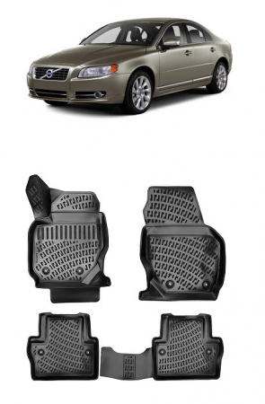 Volvo - Set Covorase Auto Cauciuc dedicate Volvo S80 II (2006-2016)
