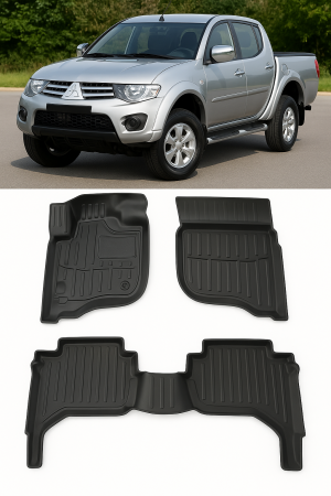 Accesorii pentru interior - SET COVORASE AUTO CAUCIUC  MITSUBISHI L200 (KAOT) (2006-2015)