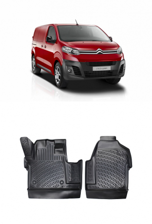Citroen - Set Covorase Auto Cauciuc tavita Citroen Jumpy (2019-2022)