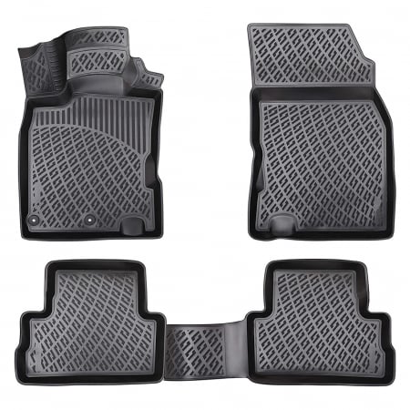 Nissan - Set Covorase Auto Cauciuc tavita Nissan Qashqai II (J11) 2013-2021