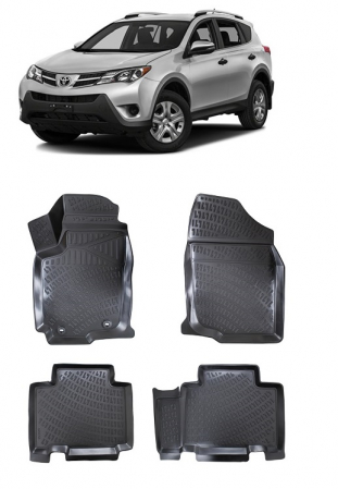 Toyota - Set Covorase Auto Cauciuc Toyota Rav 4 Xa40 IV (2012-2018)