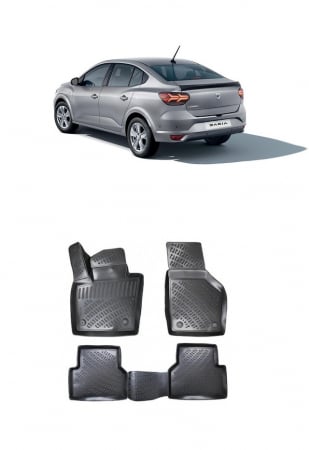 Dacia - Set Covorase Auto Cauciuc Umbrella Pentru Dacia Logan III Sedan 2020-2025