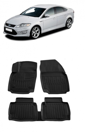 Covorase auto dedicate din cauciuc - Set Covorase Auto Cauciuc Umbrella Pentru Ford Mondeo Iv (2007-2014)