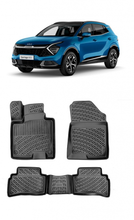 Set Covorase Auto Cauciuc dedicate Kia Sportage V Swb Elagance Comfort/Cool/Prestige 2021-2023 [0]