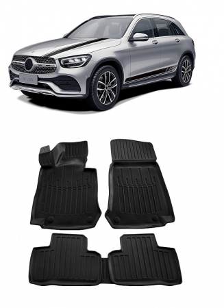 Mercedes - Set Covorase Auto Cauciuc Umbrella Pentru Mercedes Benz X253 Glc (2015-2022)