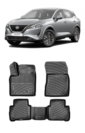 Noutati Real Auto - Set Covorase Auto Cauciuc Dedicate Nissan Qashqai III (J12) 2021-2023