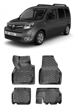 Renault - Set Covorase Auto Cauciuc Umbrella Pentru Renault Kango 2015-2021