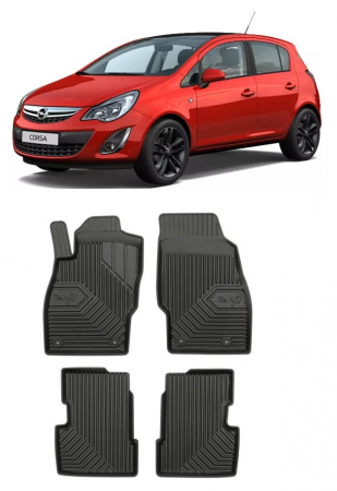 Opel - Set Covorase Auto din cauciuc Tavita Premium 3D Opel Corsa D (2009-2014)