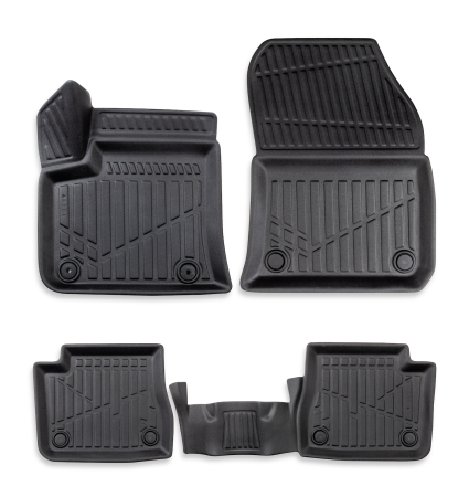Covorase auto dedicate din cauciuc - Set covorase auto din cauciuc tip tavita 3D Erpassan pentru PEUGEOT e-2008 II (Electric) 2022+